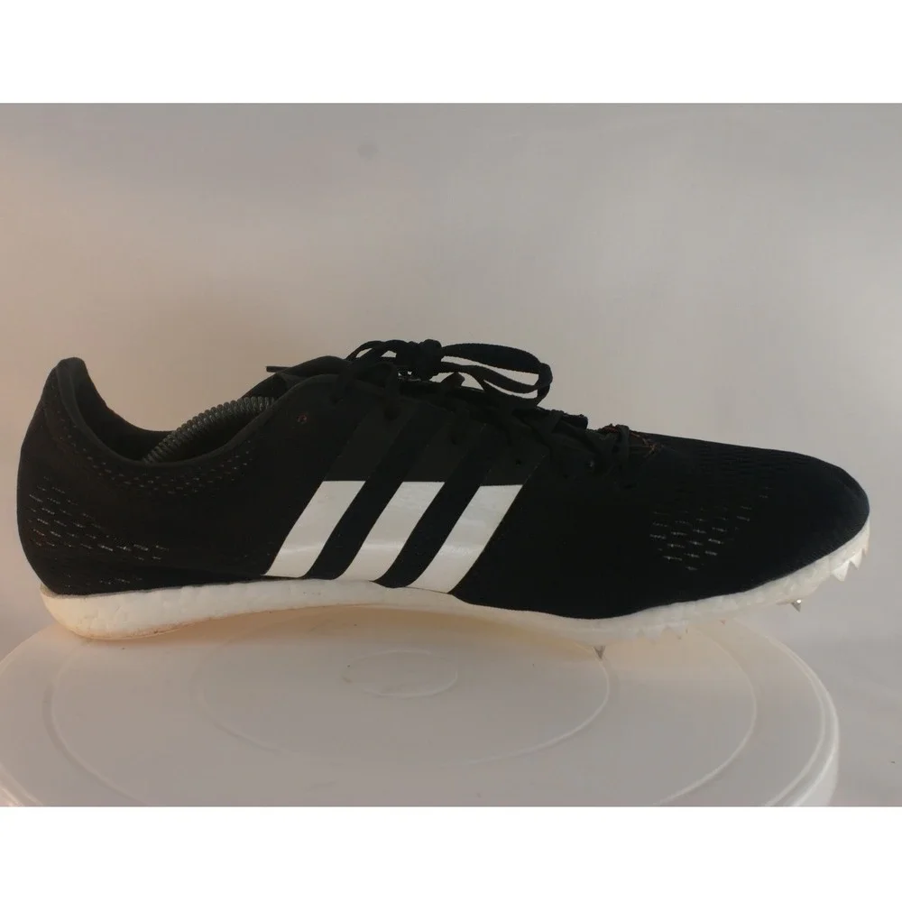 Adidas Adizero Avanti Boost Mens 11 Black White Track Field Spikes CG3831